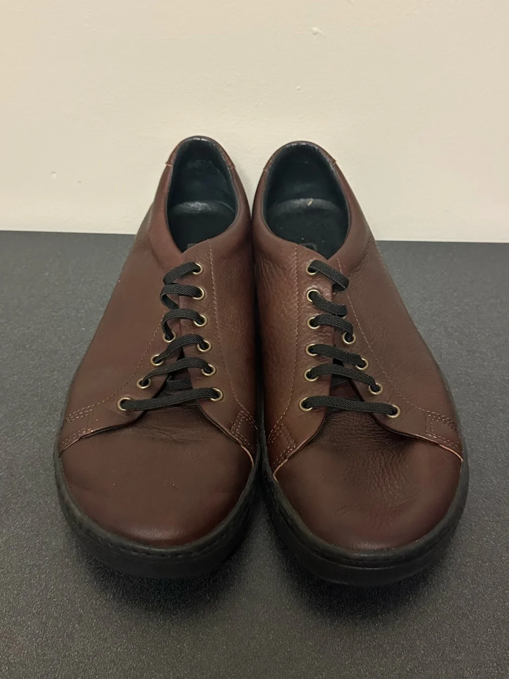 Birchbury Bramford Brown Leather Men's  Sneakers Size 12 Minimalist Shoes
